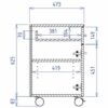 Meuble à porte avec tiroir supérieur – Image 3